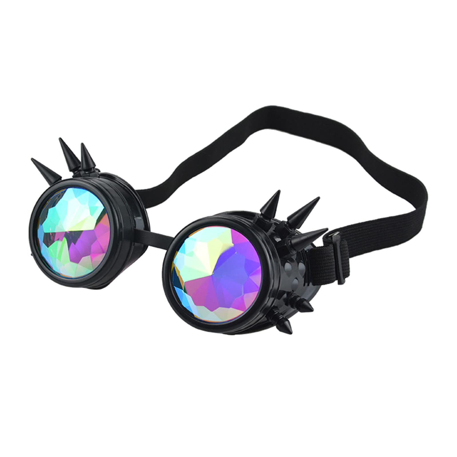 Steampunk Brille Sonnenbrille Männer Frauen Kaleidoskop Brille Festival Holographische Retro Party Cosplay Goggle Brillen von Fcnjsao