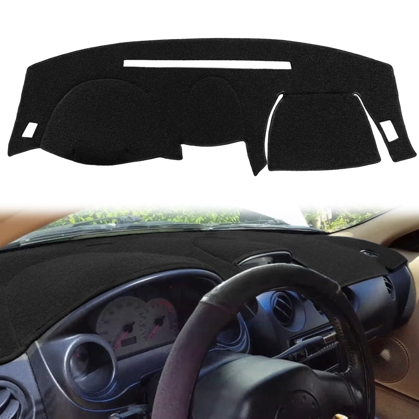 Armaturenbrett-Abdeckmatte, passgenau, für Mitsubishi Eclipse/Eclipse Spyder 2000–2005, Armaturenbrett-Abdeckung, Teppichschutz F112 von Fcovergurus