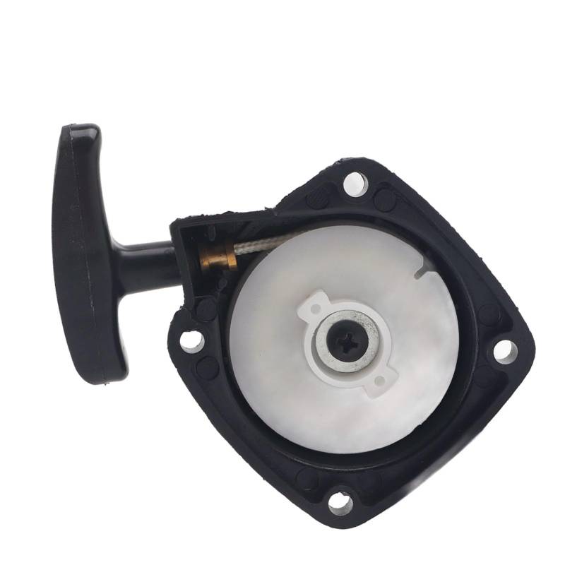 Hochwertiger 23CC-Motor-Handseilstarter-Rückstoßstarter für 1E32F-Motor, Lange Lebensdauer, Ideal für Heckenscheren-Ersatzteile, Schwarze Farbe von Fdit