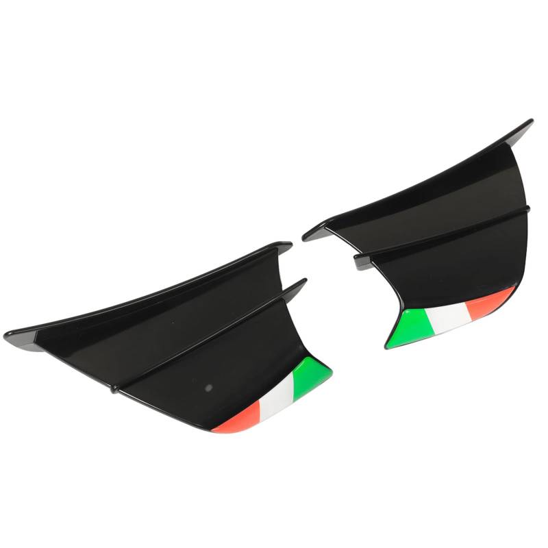 Motorrad Seitenflügel, Colorfast Motorrad Winglet 2PCs für Motorrad (Schwarz) von Fdit