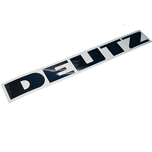 DEUTZ Schriftzug Aufkleber in schwarz, Sticker/Beschriftung, zum Oldtimer Restaurieren von Lack & Verkleidung. Schlepper Emblem Alternative von Fdonlinehandel