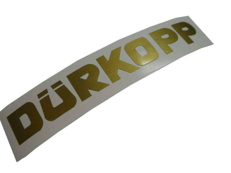 Dürkopp, Fahrrad Rahmen Aufkleber Schriftzug Dekor. Zum Oldtimer Restaurieren von Lack und Verkleidung. Alternativ zum Motorrad Emblem von Fdonlinehandel