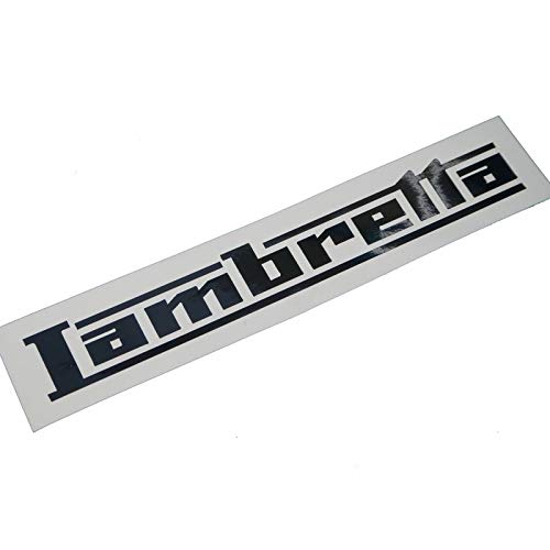 Lambretta Schriftzug 21x150mm, Aufkleber in schwarz, Auto Sticker, Autoaufkleber, Design Aufkleber/Schriftzug von Fdonlinehandel