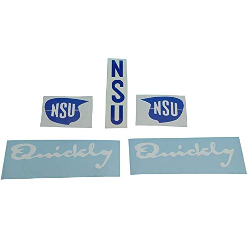 NSU Quickly N/S Aufkleber Satz, Tank Schriftzug/Sticker, zum Oldtimer Restaurieren von Lack & Verkleidung. Motorrad Emblem Alternative von Fdonlinehandel