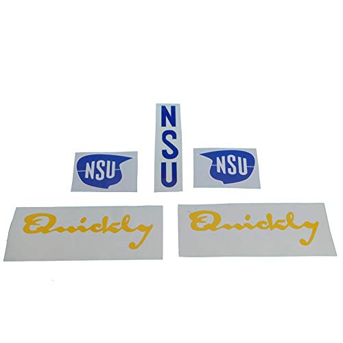 NSU Quickly N/S Aufkleber Satz, Sticker, Tank Schriftzug, zum Oldtimer Restaurieren von Lack & Verkleidung. Motorrad Emblem Alternative von Fdonlinehandel