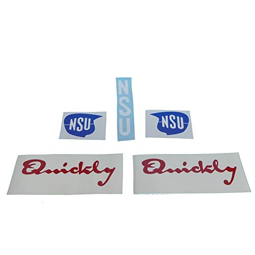 NSU Quickly N/S Aufkleber Satz, Sticker, Tank Schriftzug Deko, zum Oldtimer Restaurieren von Lack & Verkleidung. Motorrad Emblem Alternative von Fdonlinehandel