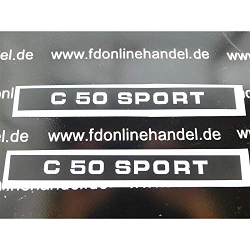 Zündapp C 50 Sport Seitenverkleidung Aufkleber/Sticker, Verkleidungsschriftzug, zum Restaurieren von Lack & Verkleidung. Motorrad Emblem Alternative von Fdonlinehandel