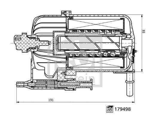 Kraftstofffilter Febi Bilstein 179498 von Febi Bilstein