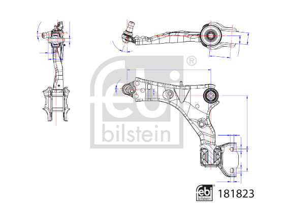 Lenker, Radaufhängung Vorderachse links Febi Bilstein 181823 von Febi Bilstein