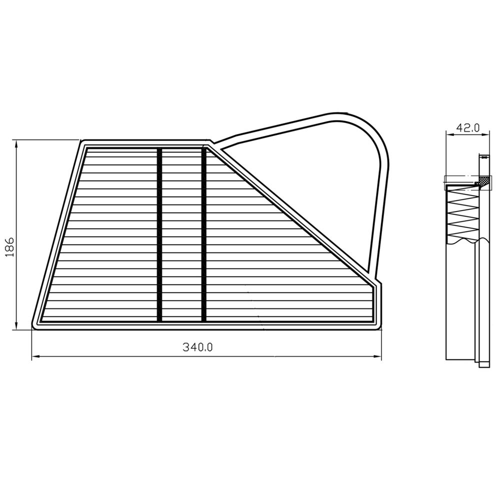 Luftfilter vorne links Febi Bilstein 173606 von Febi Bilstein