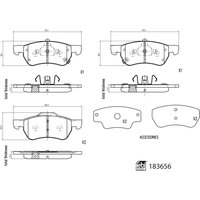 Bremsbelagsatz FEBI BILSTEIN 183656 von Febi