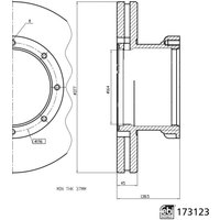 Bremsscheibe FEBI BILSTEIN 173123 von Febi