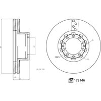 Bremsscheibe FEBI BILSTEIN 173146 von Febi