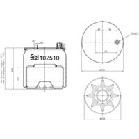 Federbalg, Luftfederung FEBI BILSTEIN 102510 von Febi