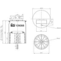 Federbalg, Luftfederung FEBI BILSTEIN 109088 von Febi