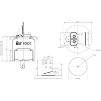 Federbalg, Luftfederung FEBI BILSTEIN 170805 von Febi