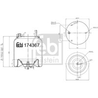 Federbalg, Luftfederung FEBI BILSTEIN 174367 von Febi