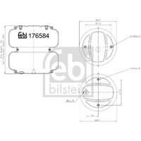 Federbalg, Luftfederung FEBI BILSTEIN 176581 von Febi