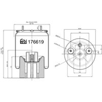 Federbalg, Luftfederung FEBI BILSTEIN 176619 von Febi