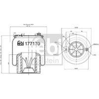 Federbalg, Luftfederung FEBI BILSTEIN 177170 von Febi