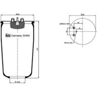 Federbalg, Luftfederung FEBI BILSTEIN 35494 von Febi