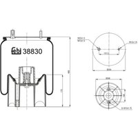 Federbalg, Luftfederung FEBI BILSTEIN 38830 von Febi