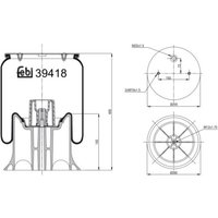 Federbalg, Luftfederung FEBI BILSTEIN 39418 von Febi