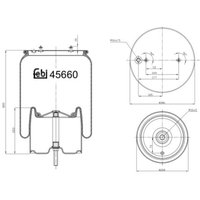 Federbalg, Luftfederung FEBI BILSTEIN 45660 von Febi