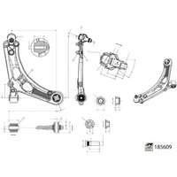 Lenker, Radaufhängung FEBI BILSTEIN 185609 von Febi