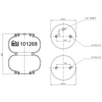 Luftfederbalg FEBI BILSTEIN 101268 von Febi