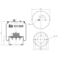 Luftfederbalg FEBI BILSTEIN 101269 von Febi