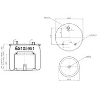 Luftfederbalg FEBI BILSTEIN 105951 von Febi