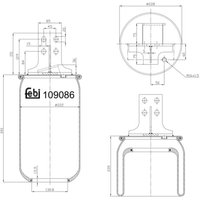 Luftfederbalg FEBI BILSTEIN 109086 von Febi