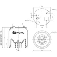 Luftfederbalg FEBI BILSTEIN 109190 von Febi