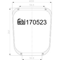 Luftfederbalg FEBI BILSTEIN 170523 von Febi