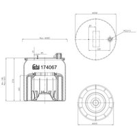 Luftfederbalg FEBI BILSTEIN 174067 von Febi