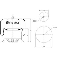 Luftfederbalg FEBI BILSTEIN 39854 von Febi