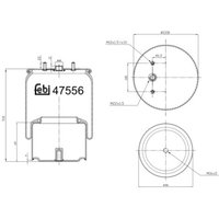 Luftfederbalg FEBI BILSTEIN 47556 von Febi