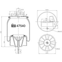 Luftfederbalg FEBI BILSTEIN 47540 von Febi