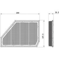 Luftfilter FEBI BILSTEIN 174687, Links von Febi