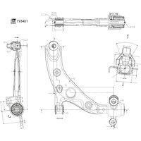 Querlenker, Radaufhängung FEBI BILSTEIN 193401 Vorderachse von Febi