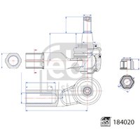 Spurstangenkopf FEBI BILSTEIN 184020 von Febi