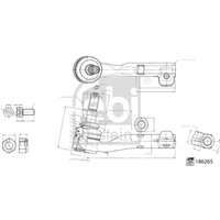 Spurstangenkopf FEBI BILSTEIN 186265 von Febi