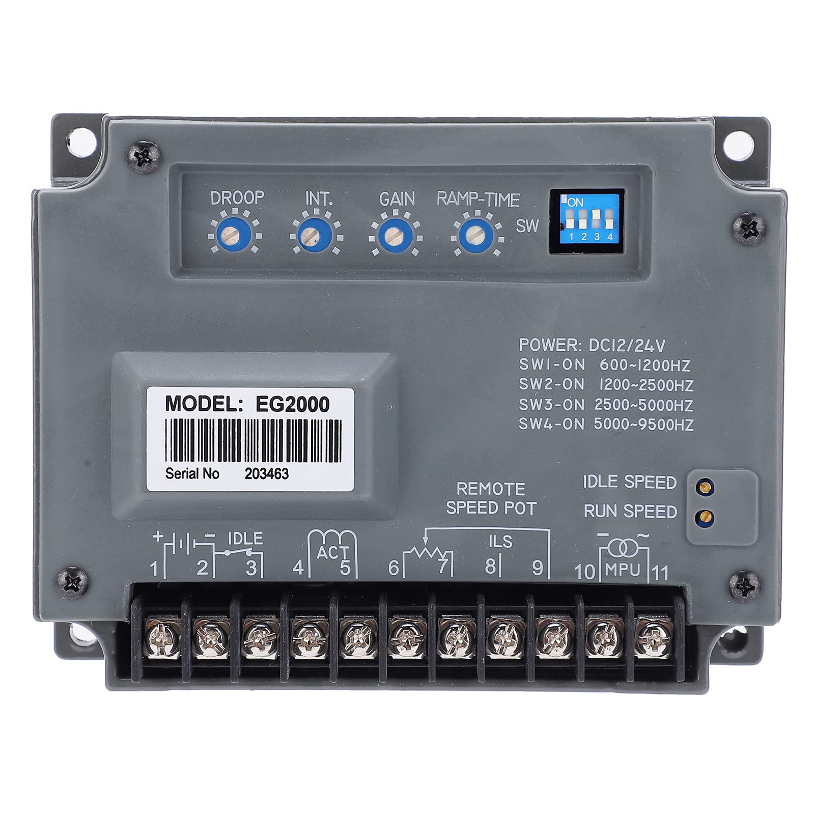 Elektronischer Gouverneur des Motorspeed Controllers für generatorsteuerungsregler EG2000 12/24VDC von Febuliy