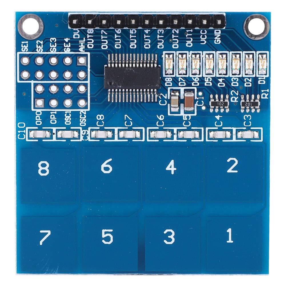 TTP226 8 Kanäle Kapazitiver Touch Switch Digital Touch Sensor Modul zuverlässige Qualität 2.4-5.5 V Kompaktgröße für 错误 von Febuliy