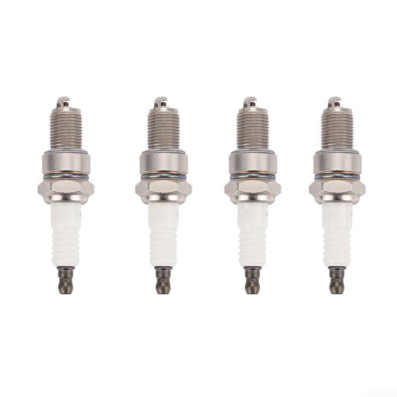 Rasenmäher-Zubehör, Zündkerzen-Teil, 4 Stück für Taschenlampe F6RTC (BPR6ES) Stecker Rasenmäher Ersatzteile von Feegow