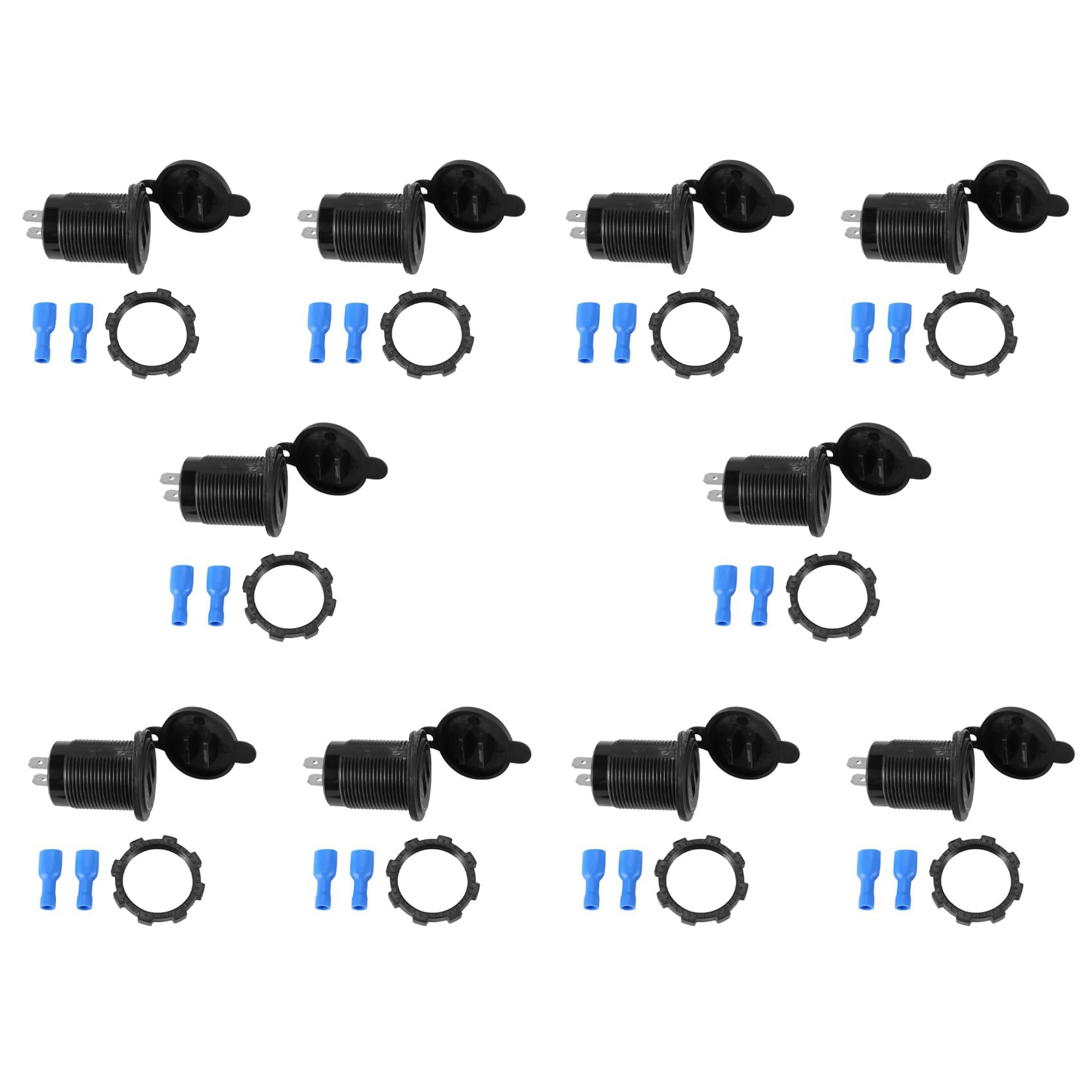 Fegtrtyoa 10X 5 V 4.8A Dual USB Ladegerät Buchse Adapter Dose für 12 V 24 V Auto Schiff Rv von Fegtrtyoa