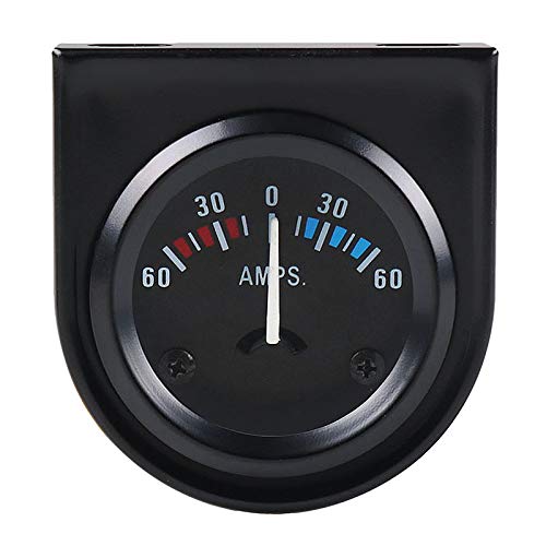 Fegtrtyoa 2 52Mm 12V Auto LED Auto Boot AMP Meter Gauge 60-0-60 AMP Schwarz von Fegtrtyoa