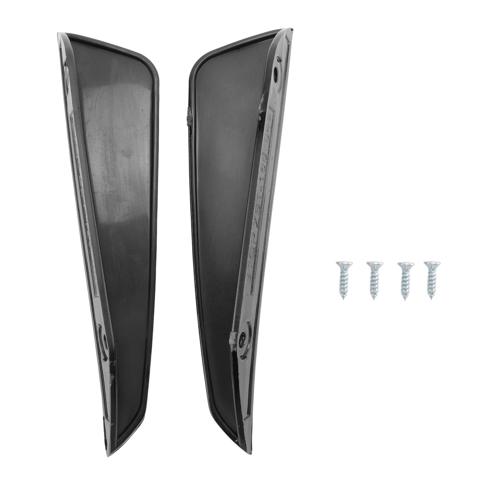 Fegtrtyoa 2Pcs Front Bumper Side Air Splitter Spoiler Schwarz für W176 A180 A200 A220 A250 A45 A 2016-2018 von Fegtrtyoa