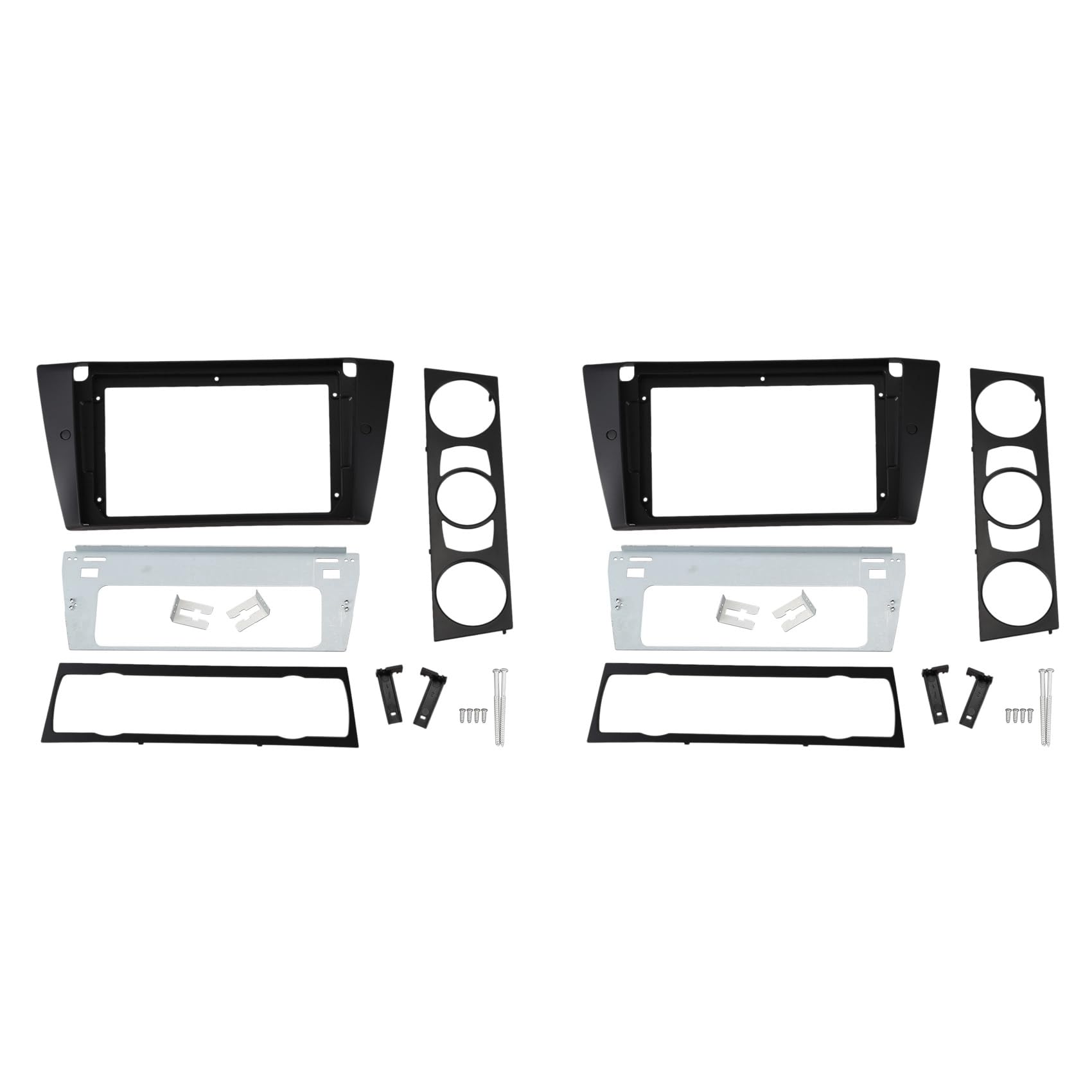 Fegtrtyoa 2X Auto Radio Blende für E90 E91 9 Stereo DVD Spieler Dash Board Kit Front Platte von Fegtrtyoa